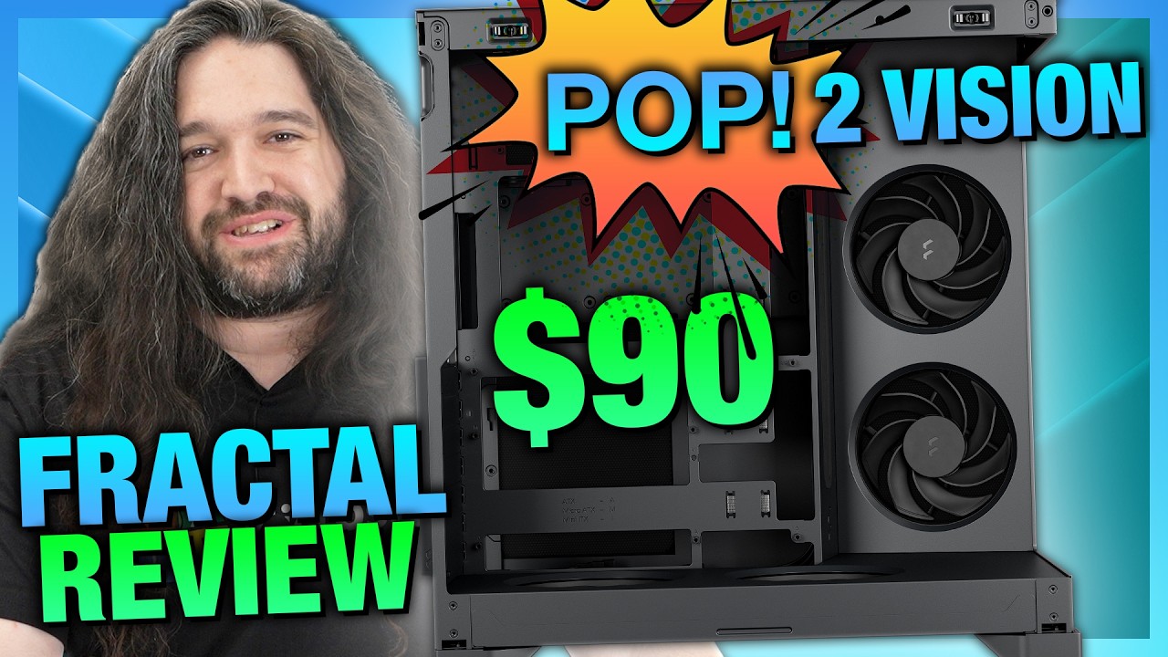$90 Fractal Pop 2 Vision Case Review & Benchmarks: Cable Management, Thermals, Build Quality