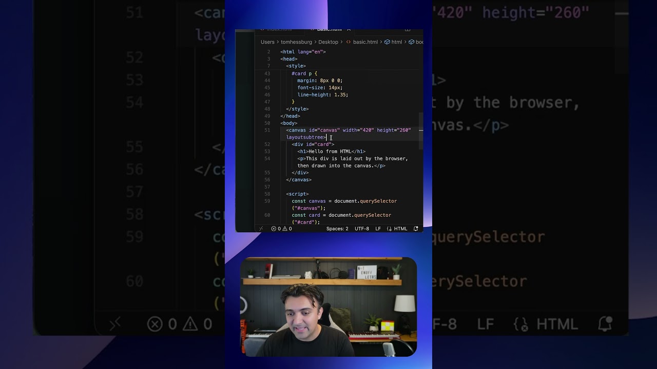 How HTML-in-Canvas Actually Works  #coding #programming #javascript