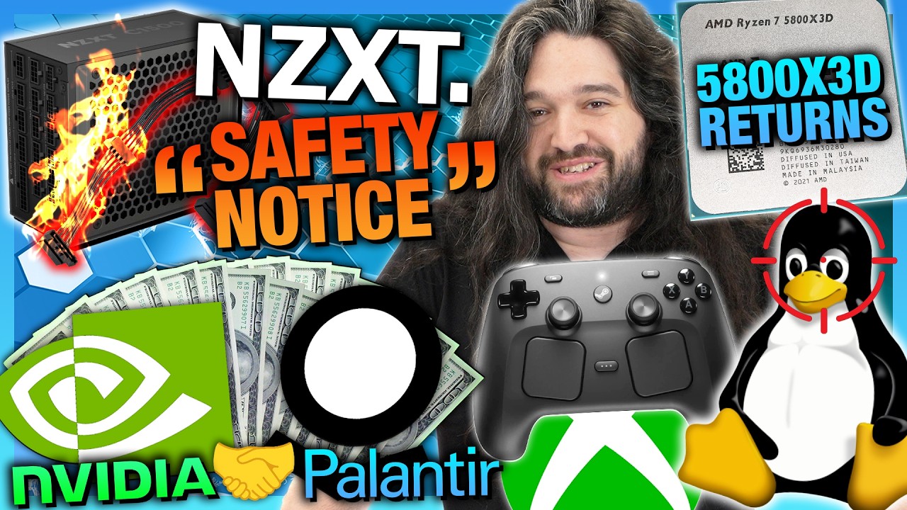 HW News - Major Linux Vulnerability, Steam Machine Import, NZXT Safety Issue, 5800X3D Return