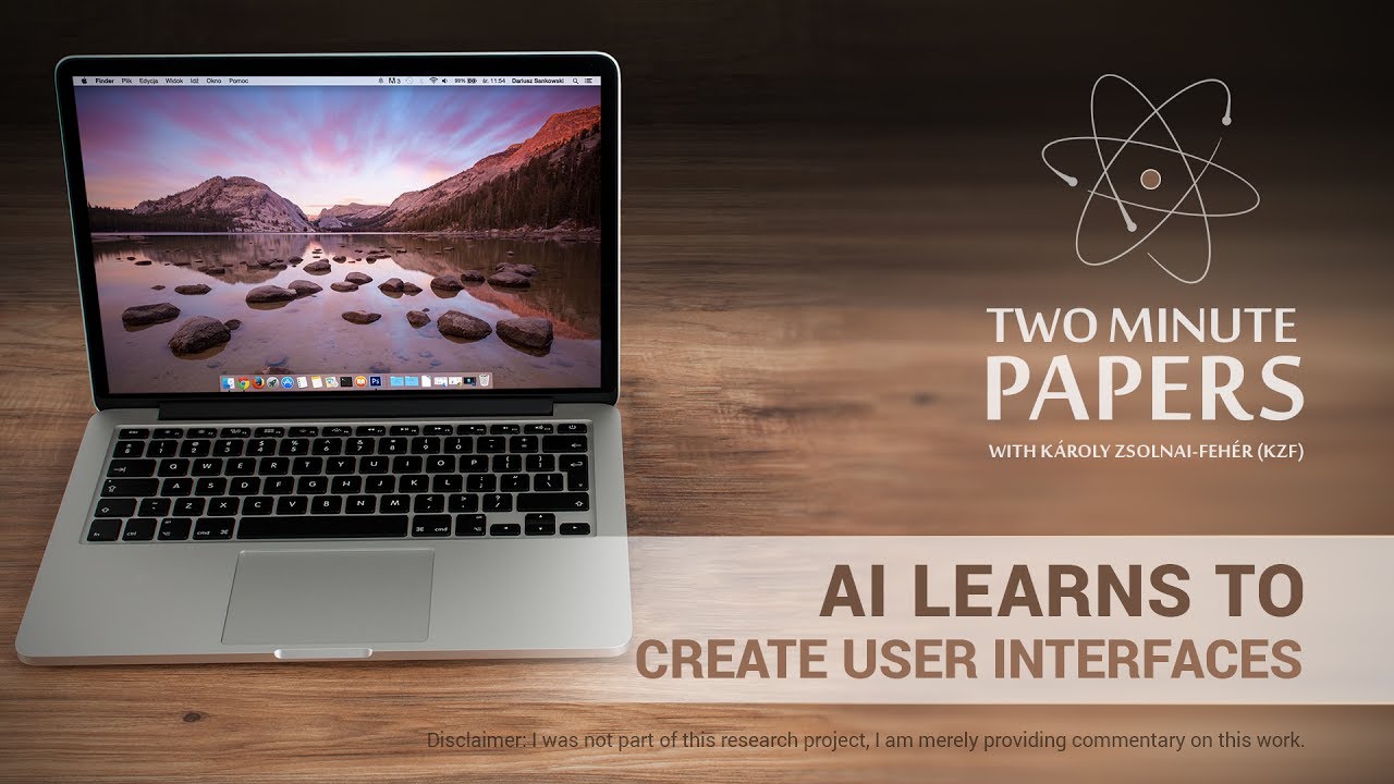 AI Learns To Create User Interfaces (pix2code) | Two Minute Papers #161