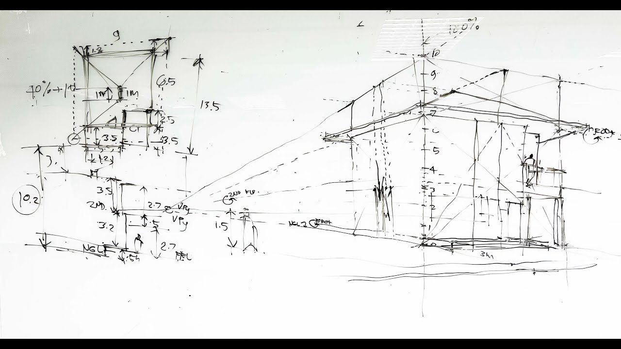 Direct Exterior Perspective Drawing