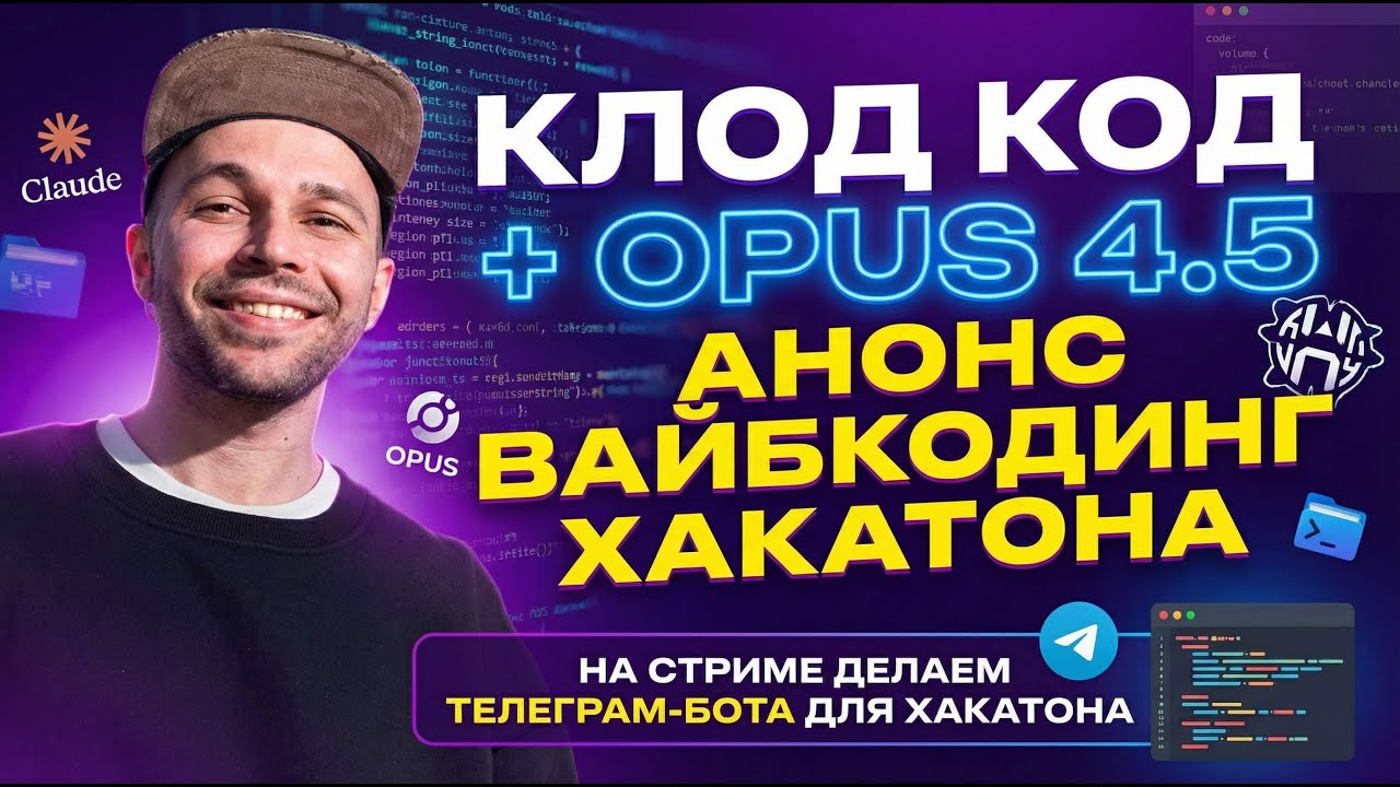 Claude Code MAX: Claude Opus 4.5, вайбкодинг, хакатон