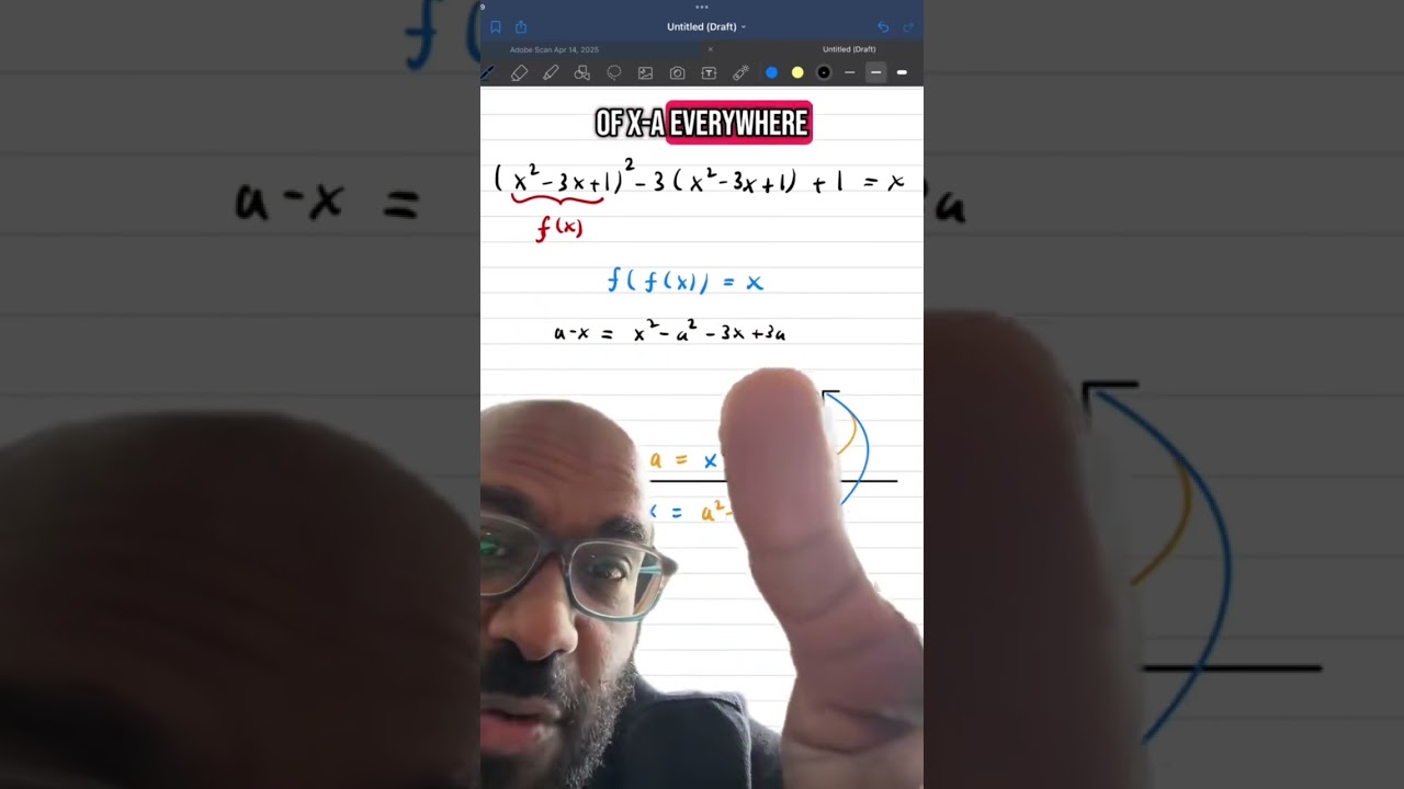 Solving a quartic equation using a cool idea! #math #mathcontests #polynomials #olympiadmath