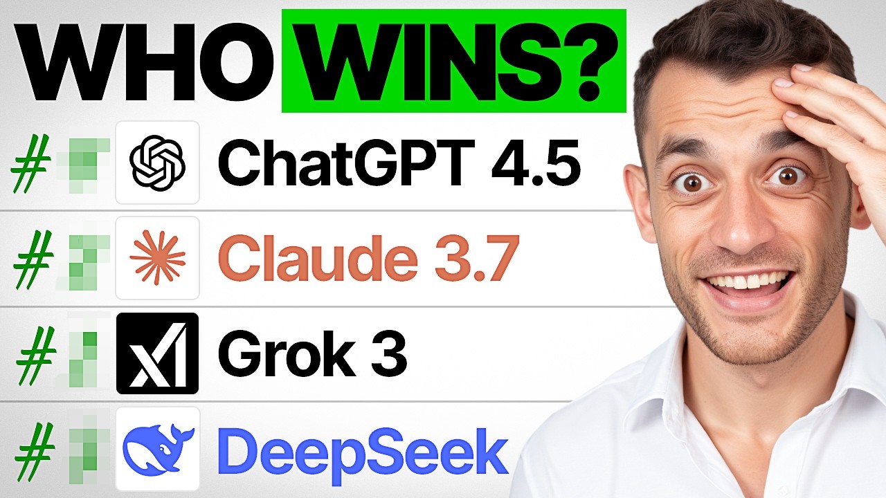 GPT 4.5 VS Claude 3.7 VS Grok vs DeepSeek: Who Wins?