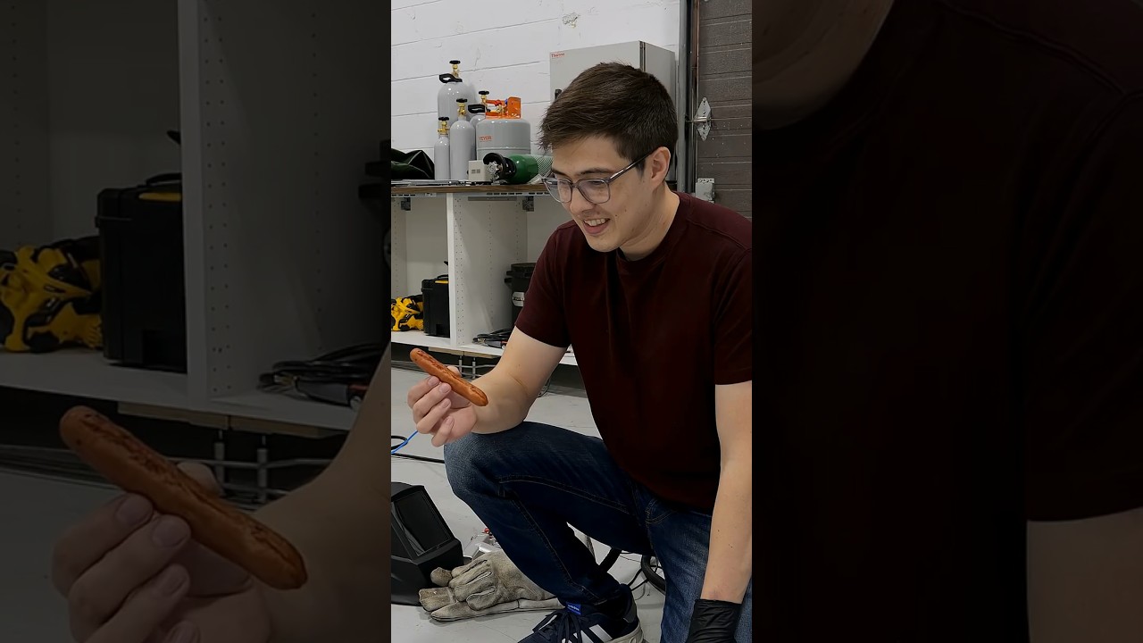 Cooking my wiener with a really powerful laser