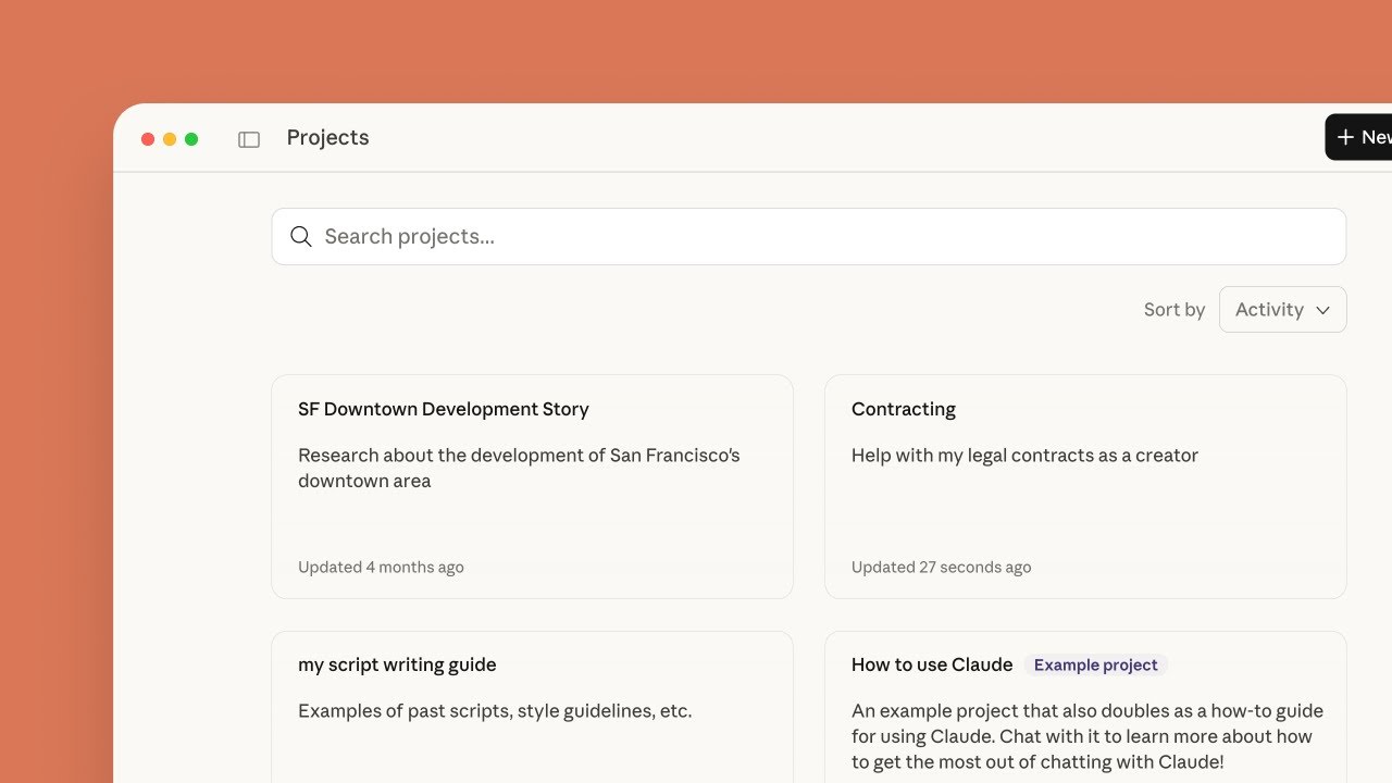 Getting started with projects in Claude.ai