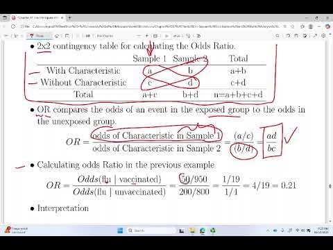 [bsr47] Introduction to Biostatistics: Chapter 12  Analysis of Frequencies (part 5/5)