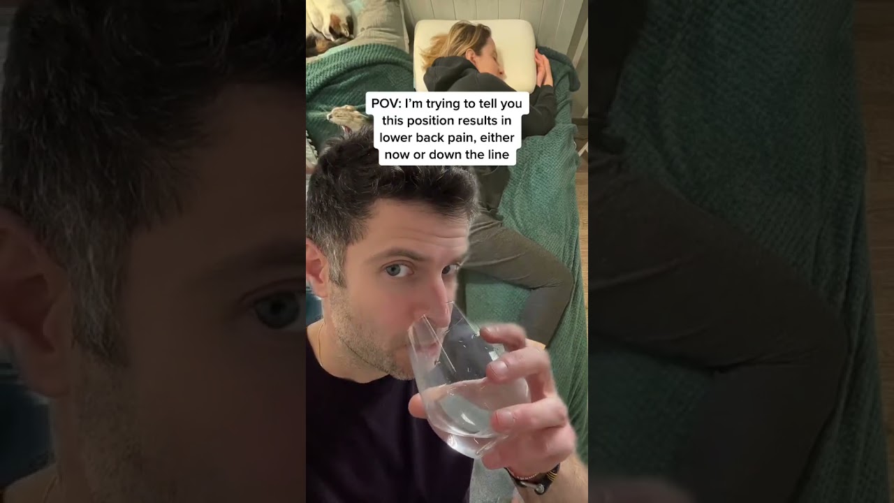 POV: I’m trying to tell you this sleeping position will cause lower back pain…