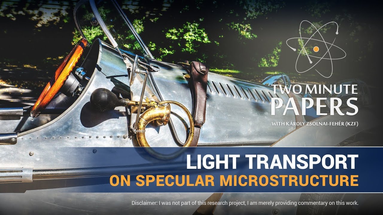 Light Transport on Specular Microstructure | Two Minute Papers #193