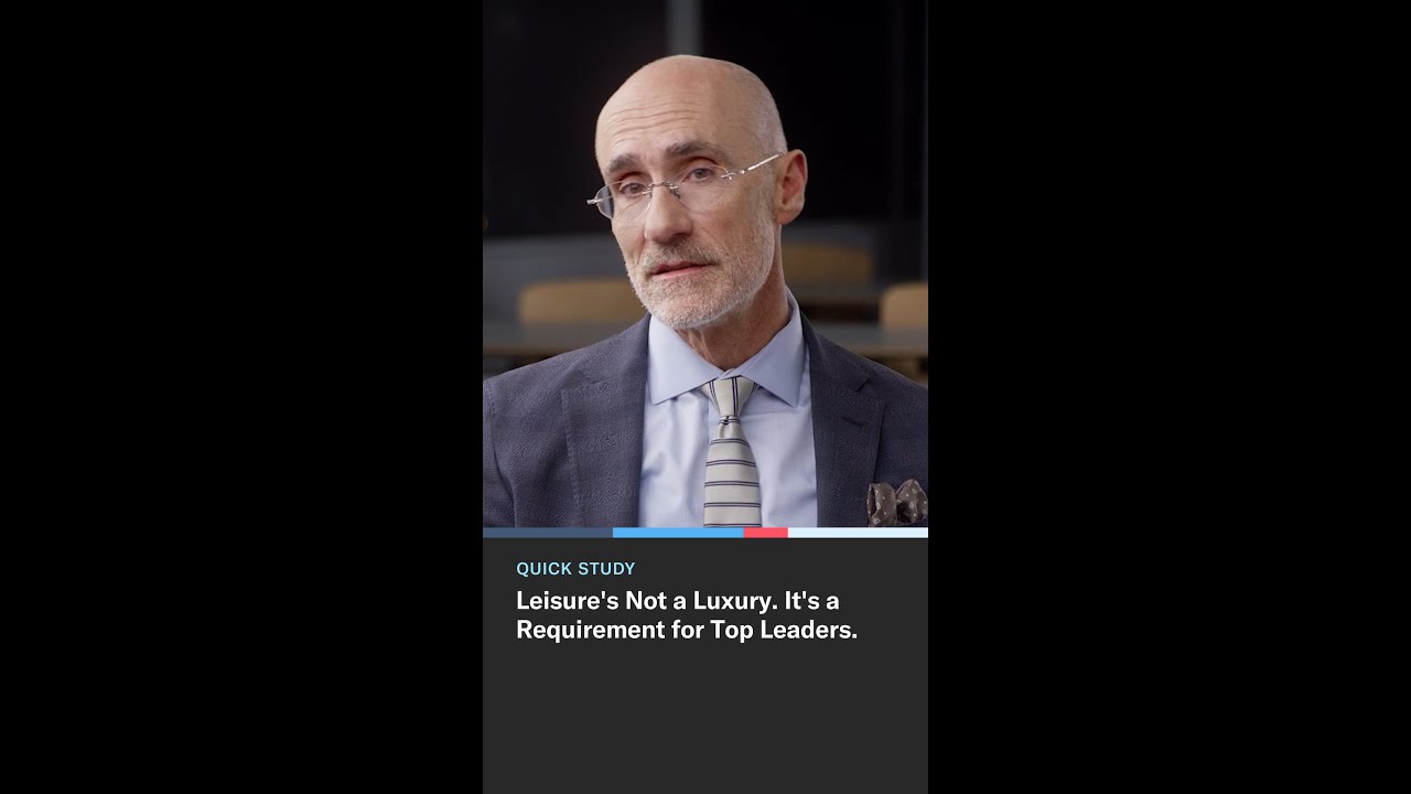 Leisure's Not a Luxury. It's a Requirement for Top Leaders.