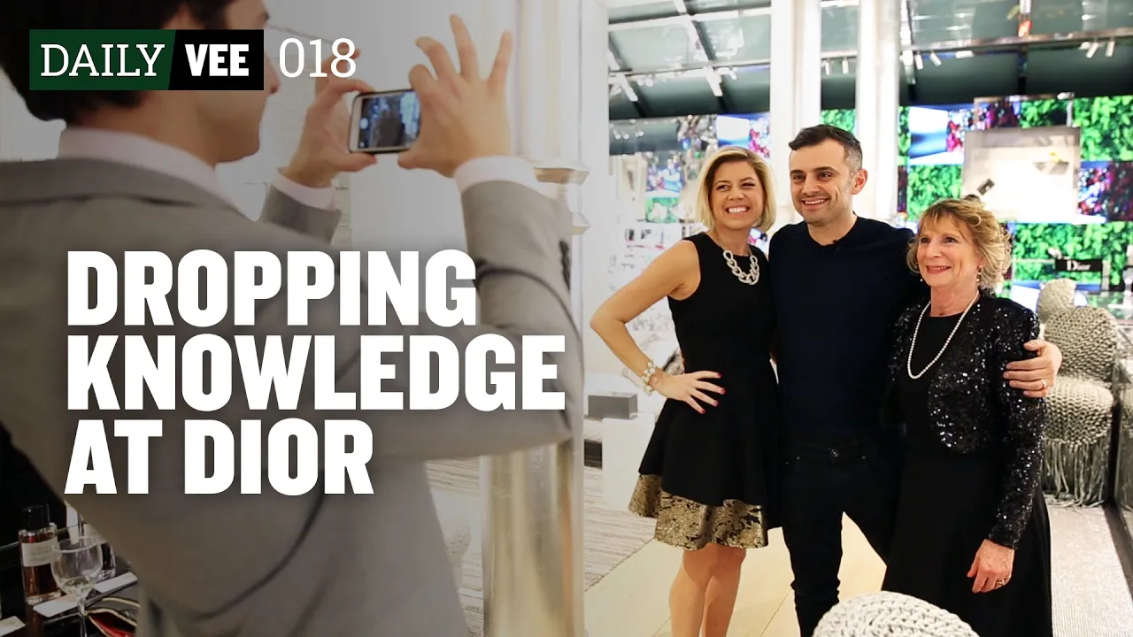 DROPPING KNOWLEDGE AT DIOR | DailyVee 018