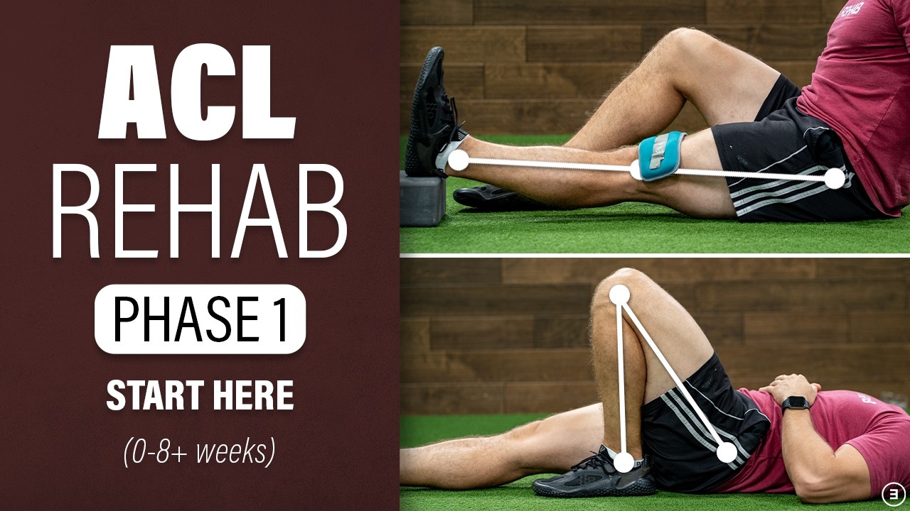 ACL Rehab: Phase 1 | 0 To 8+ Weeks (Education | Strengthening & Range of Motion Exercises | Walking)