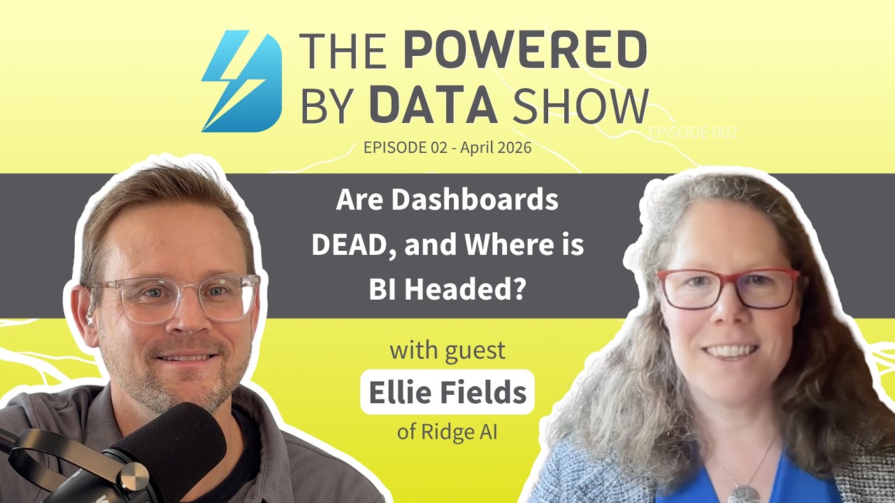 Are Dashboards DEAD, and Where is BI Headed? | With Ellie Fields of Ridge AI