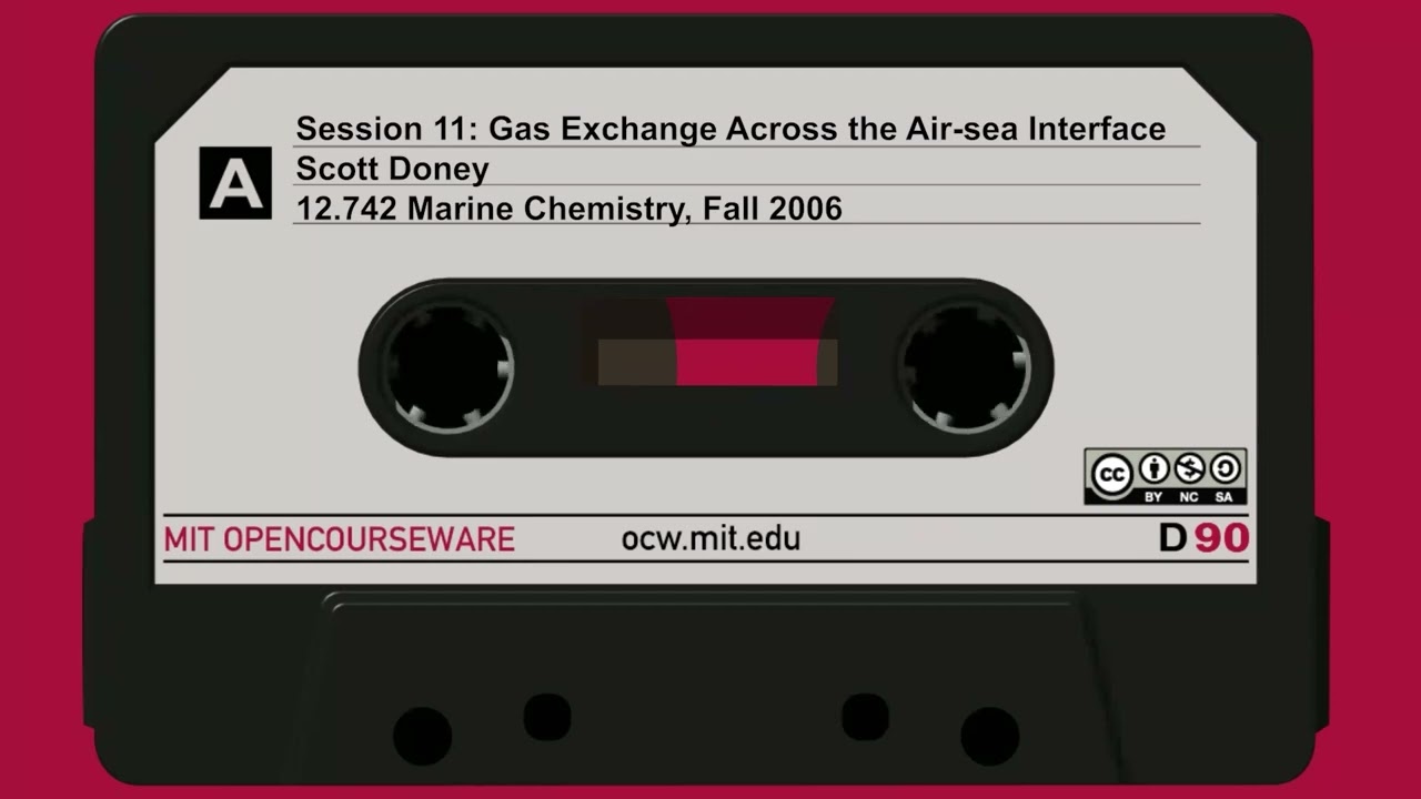 Session 11: Gas Exchange Across the Air-sea Interface