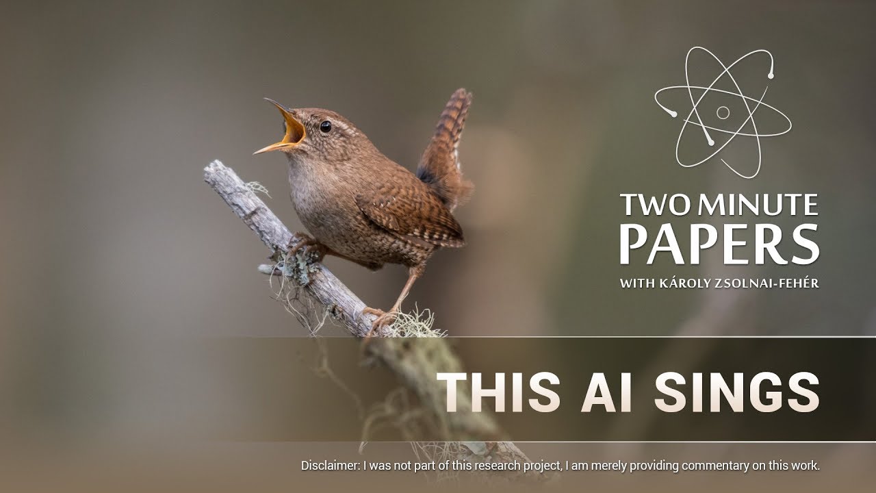 This AI Sings | Two Minute Papers #230
