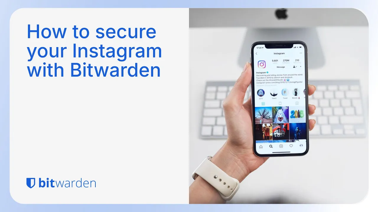How to secure your Instagram with Bitwarden