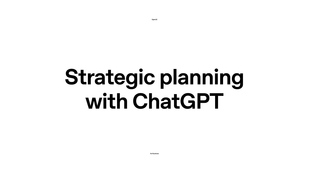 Strategic planning with ChatGPT