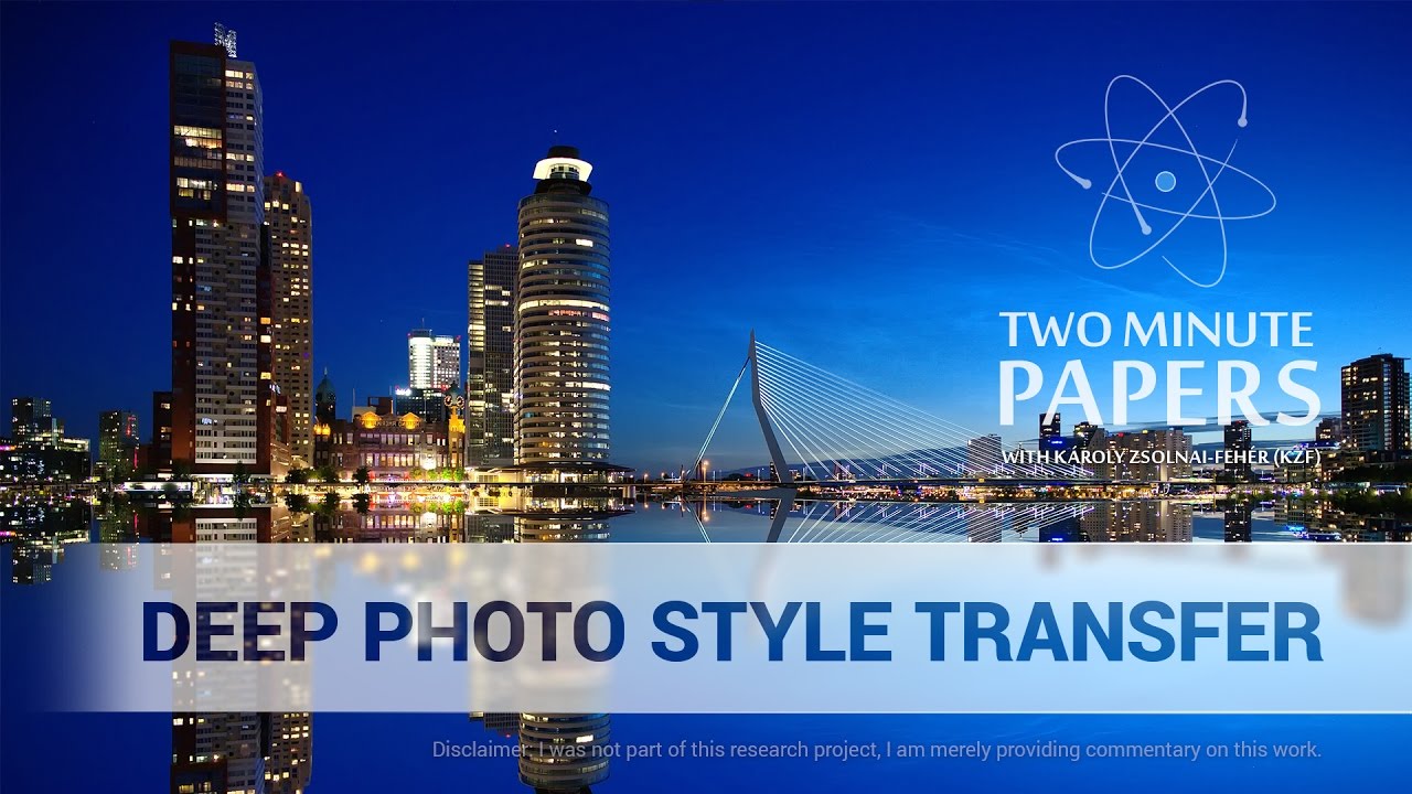 Deep Photo Style Transfer | Two Minute Papers #150