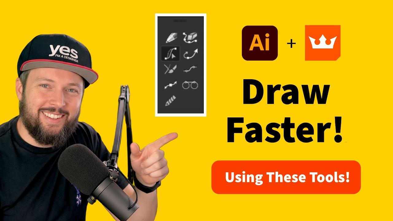 Forget the Pen Tool in Adobe Illustrator! This tool is way better! #adobeillustrator