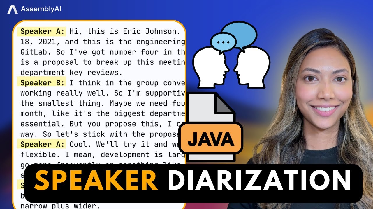 Speaker Diarization In Java - Transcription with Speaker Labels