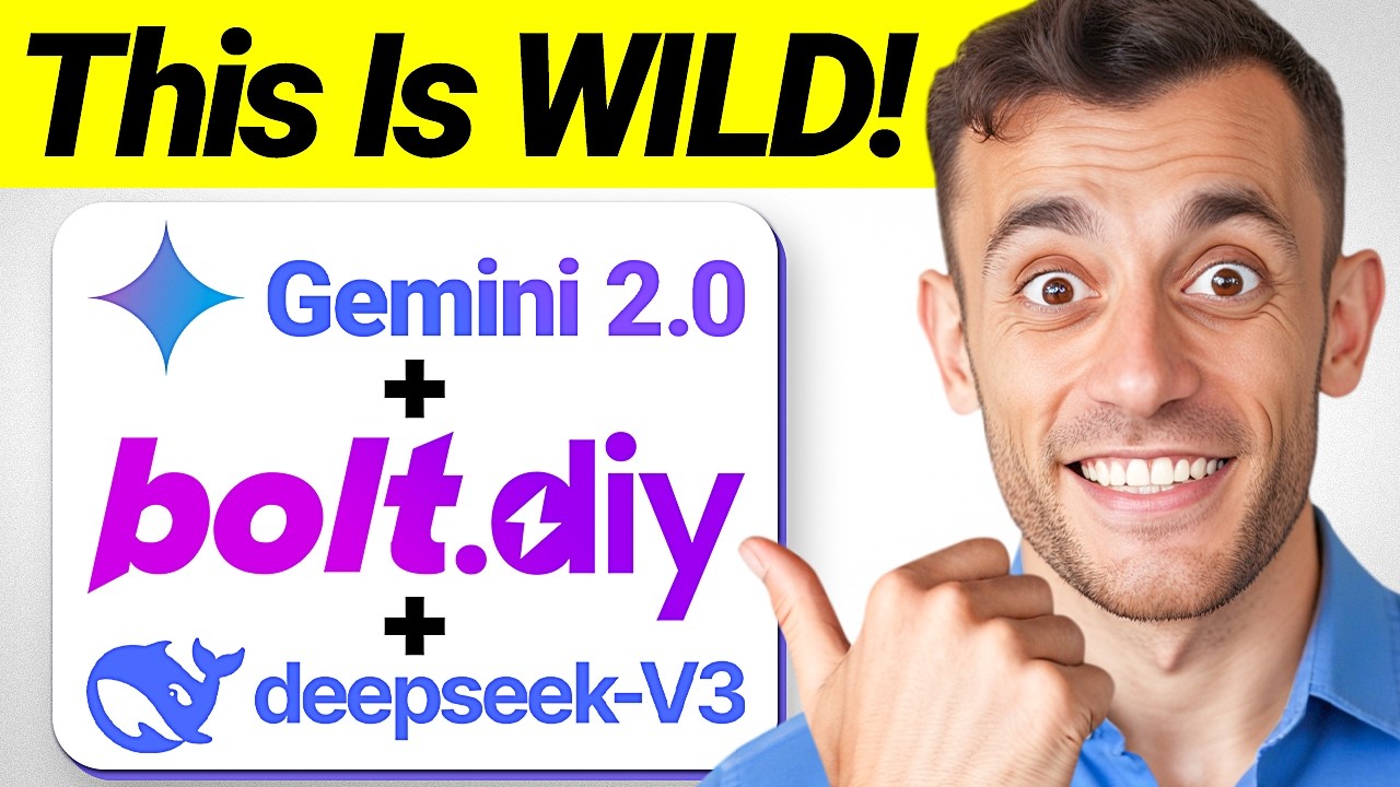 Bolt DIY + DeepSeek-V3 + Gemini 2.0: Best FREE AI Coder?
