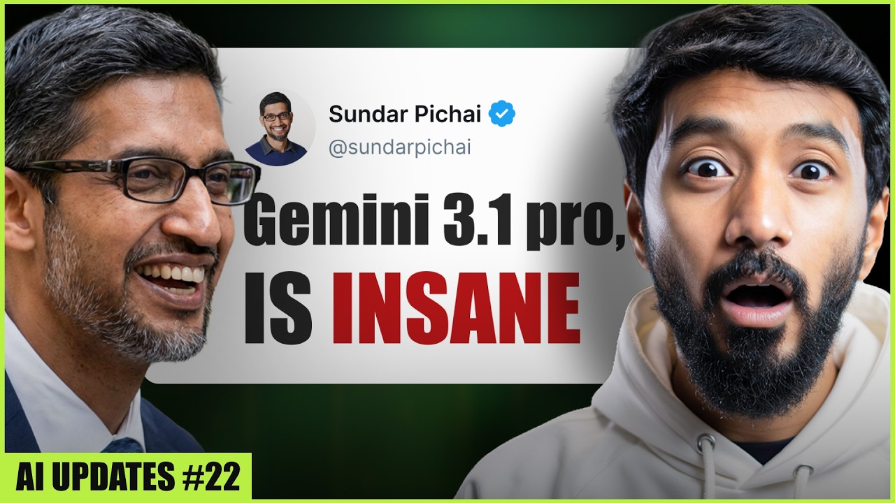 Google's FREE Gemini 3.1 Pro Feels Illegal To Use (+ 7 AI Updates)