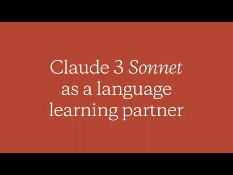 Claude 3 Sonnet as a language learning partner