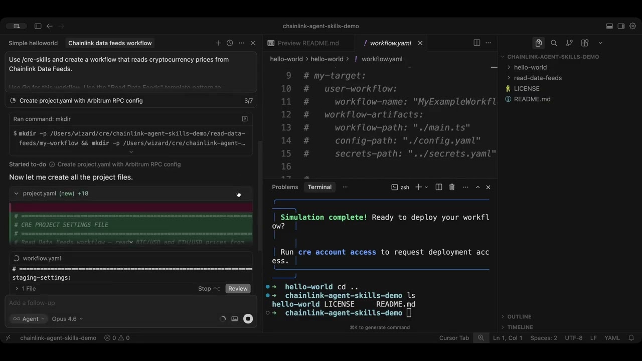 AI + Chainlink Coding: How To Use Agent Skills To Build 10x Faster