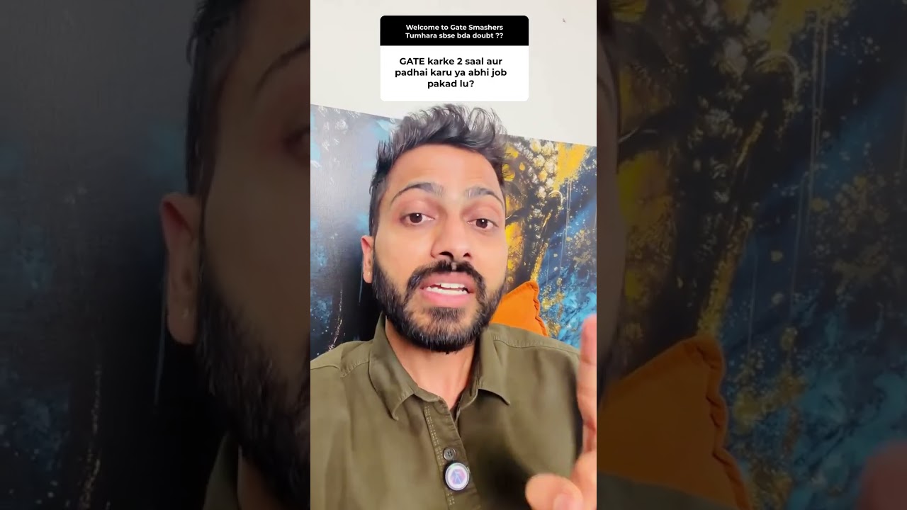 JOB vs GATE #career #job #tech #ai #education #viral #shorts