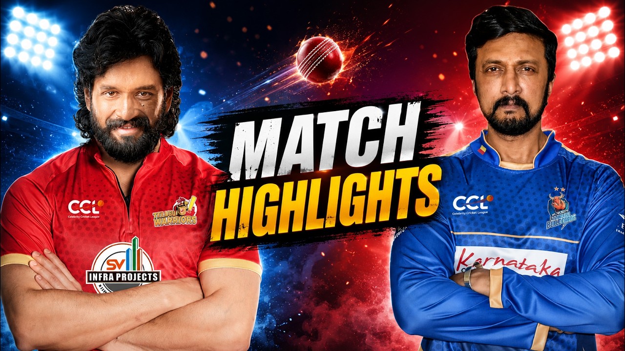 What a Finish! 🔥 Telugu Warriors vs Karnataka Bulldozers | Full Highlights