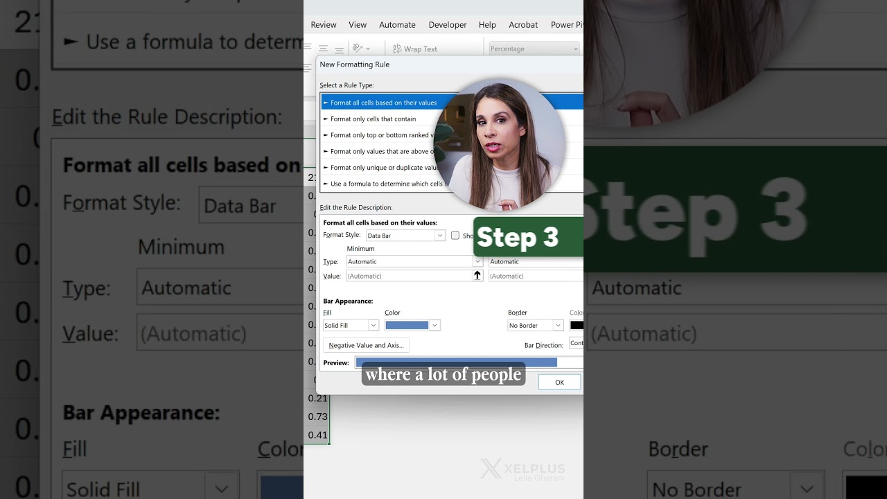 Better Excel Progress Charts in 3 EASY STEPS