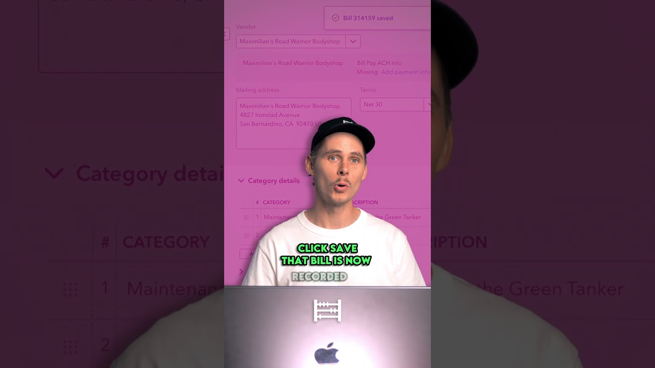How to Enter a Bill in QuickBooks Online