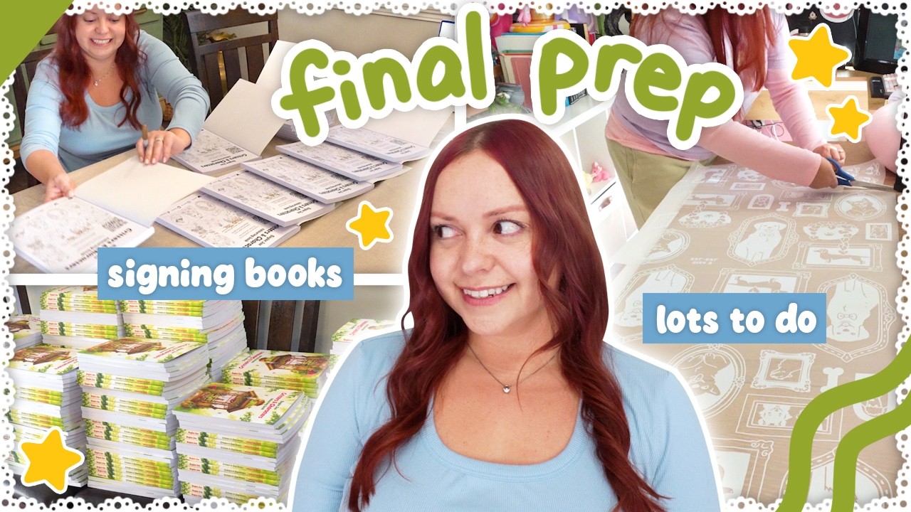 Signing Hundreds of Books – Final Days Before Colouring Book Launch!