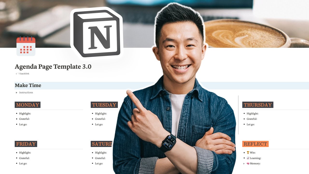 Notion Weekly Agenda Template 🌟 📆 Practical & Aesthetic!
