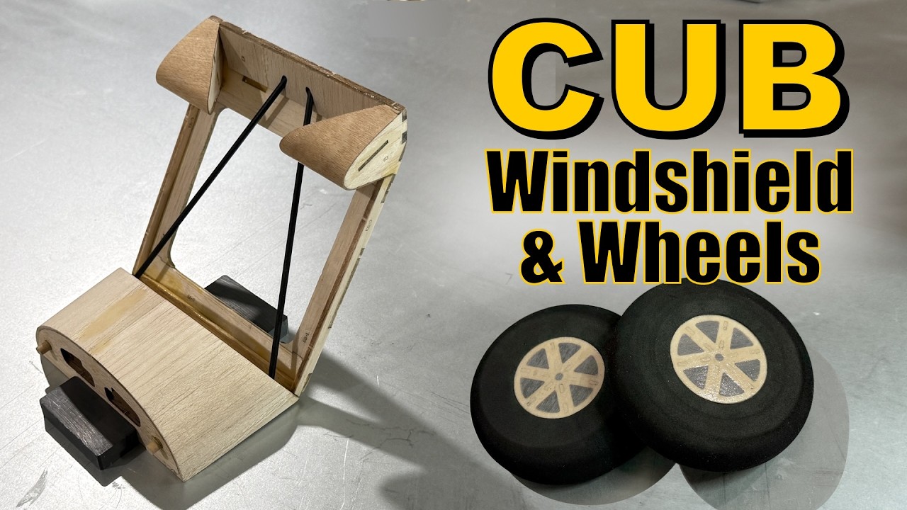Dancing Wings J3 Cub RC - Episode 4: Windshield Mount & Gear