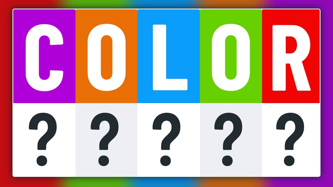 What Each Color Means