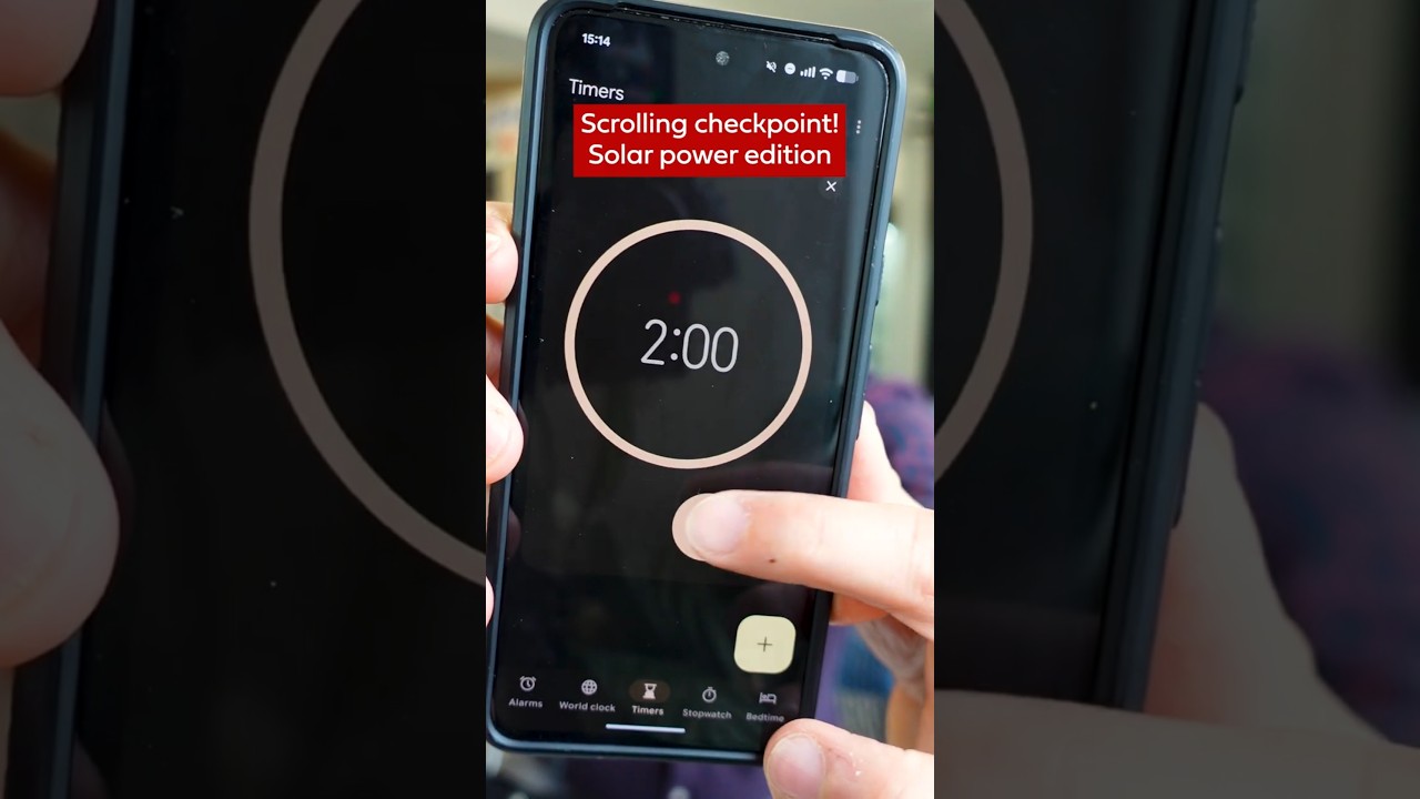 Scrolling checkpoint! Solar power edition