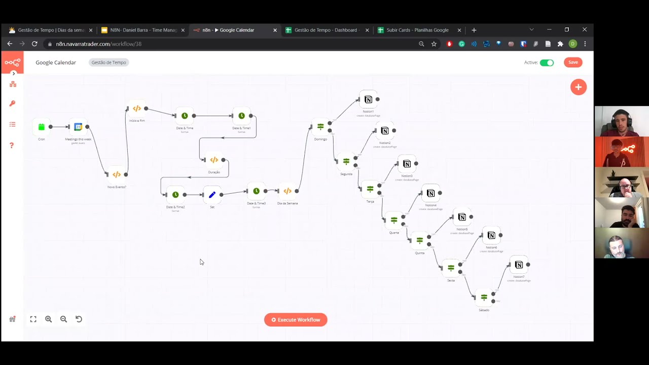 Time management system with Notion and n8n - Daniel Barra