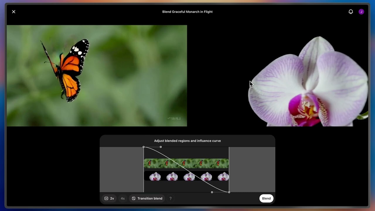 How to blend videos with Sora