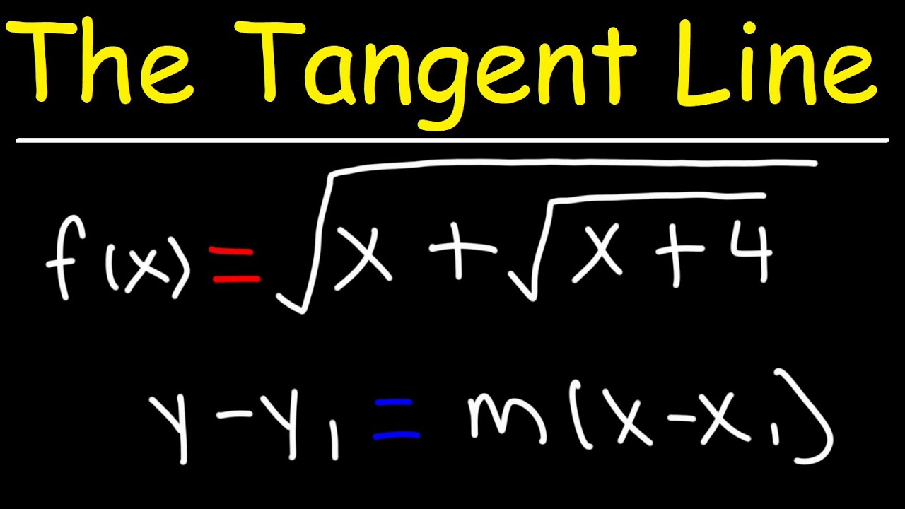 Finding The Equation of the Tangent Line of a Composite Radical Function Using the Chain Rule