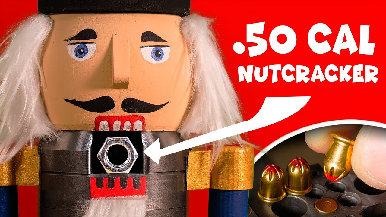 Explosive powered nut cracker vs. metal nuts