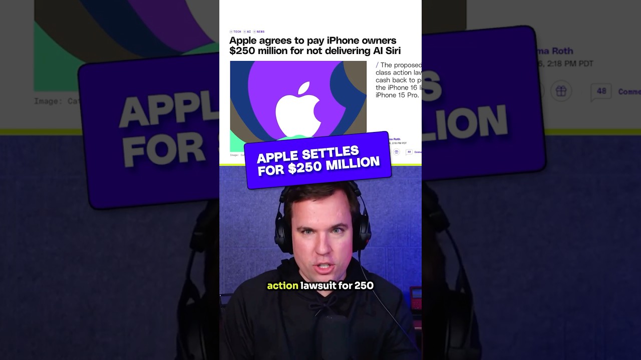 Apple settles for $250 million #Vergecast
