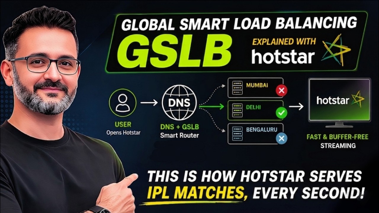Why Hotstar Buffers During IPL Finals — DNS + GSLB Explained for Cloud Architects