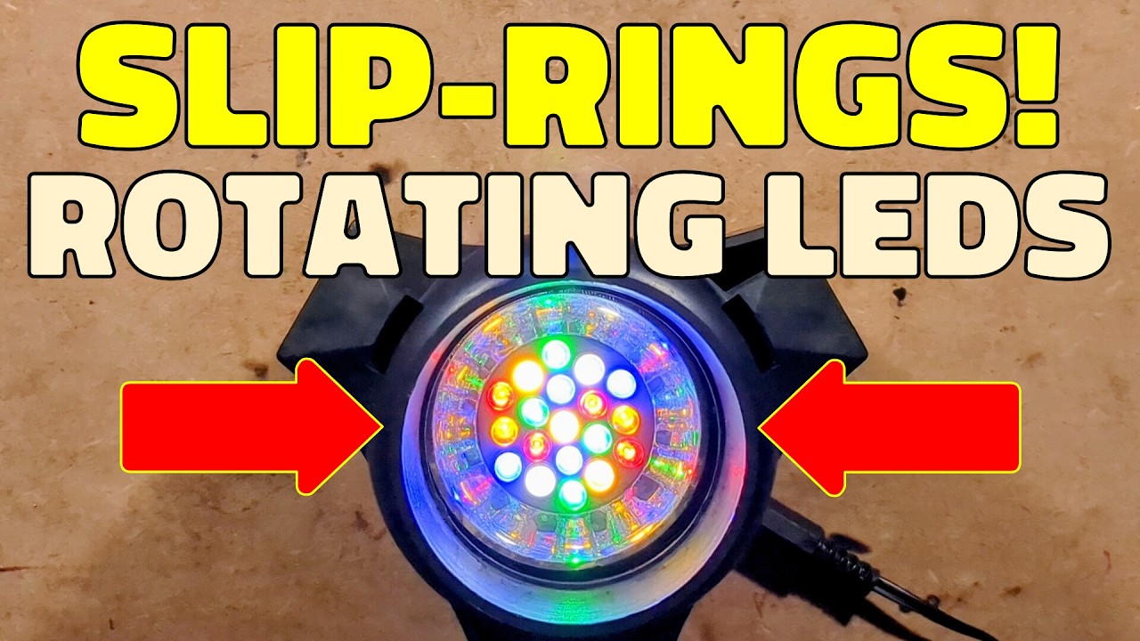 Unusual fibre optic illuminator with rotating LEDs