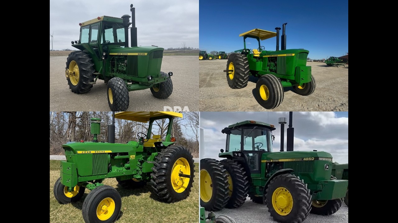 John Deere 6030, 4020 and 4850 Tractors Sold Very Strong on Recent Auctions in Illinois and Indiana