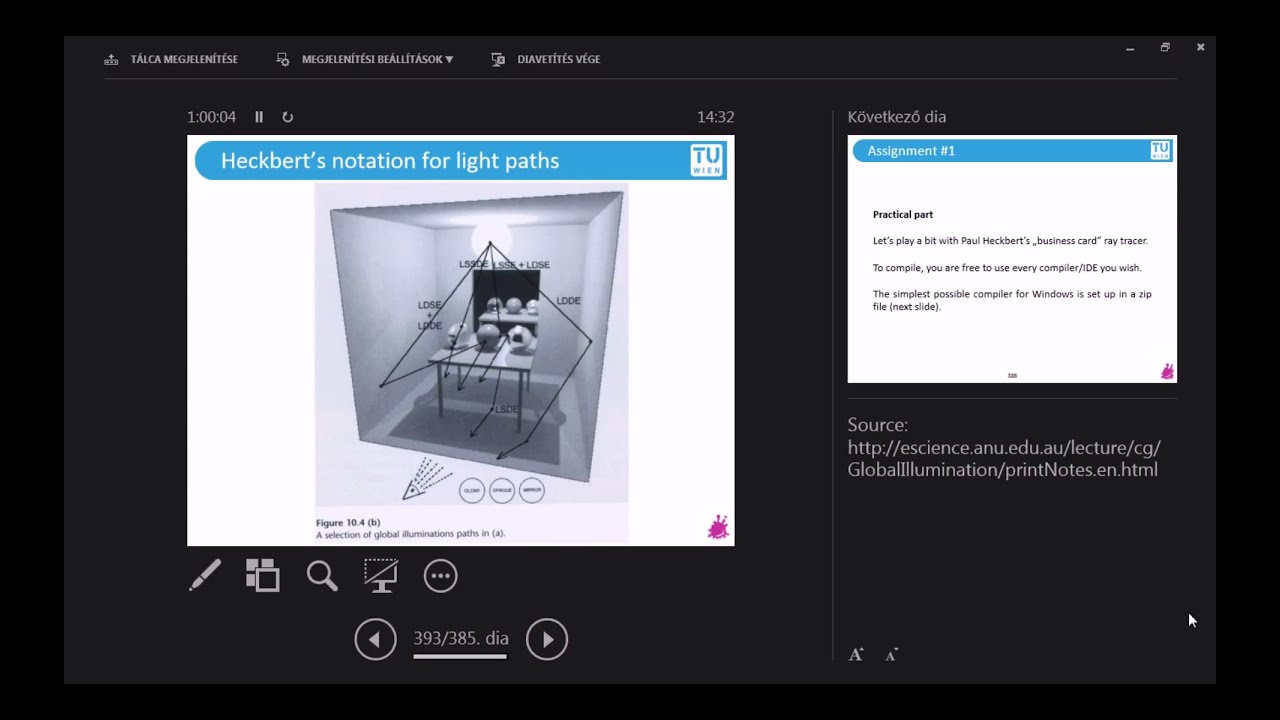 TU Wien Rendering #11 - Recursion and Heckbert's Taxonomy