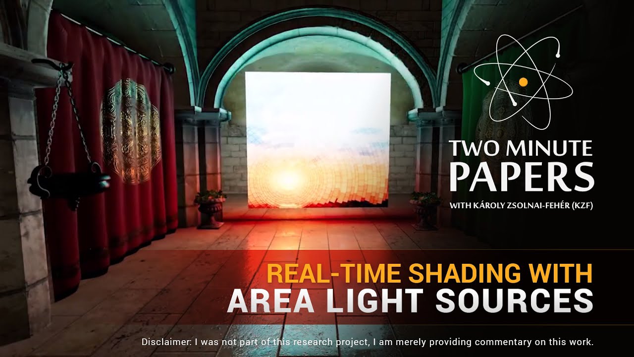 Real-Time Shading With Area Light Sources | Two Minute Papers #65