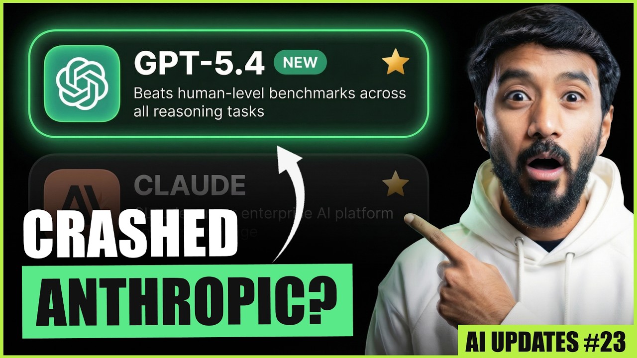 GPT-5.4 DESTROYED Anthropic's Claude + 8 AI Updates You Missed