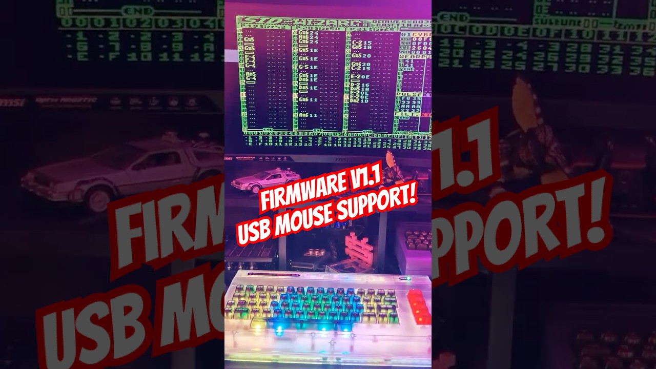 Announcing USB Mouse Support & more! Commodore 64U Firmware v1.1 is here!  #gaming #retrogaming
