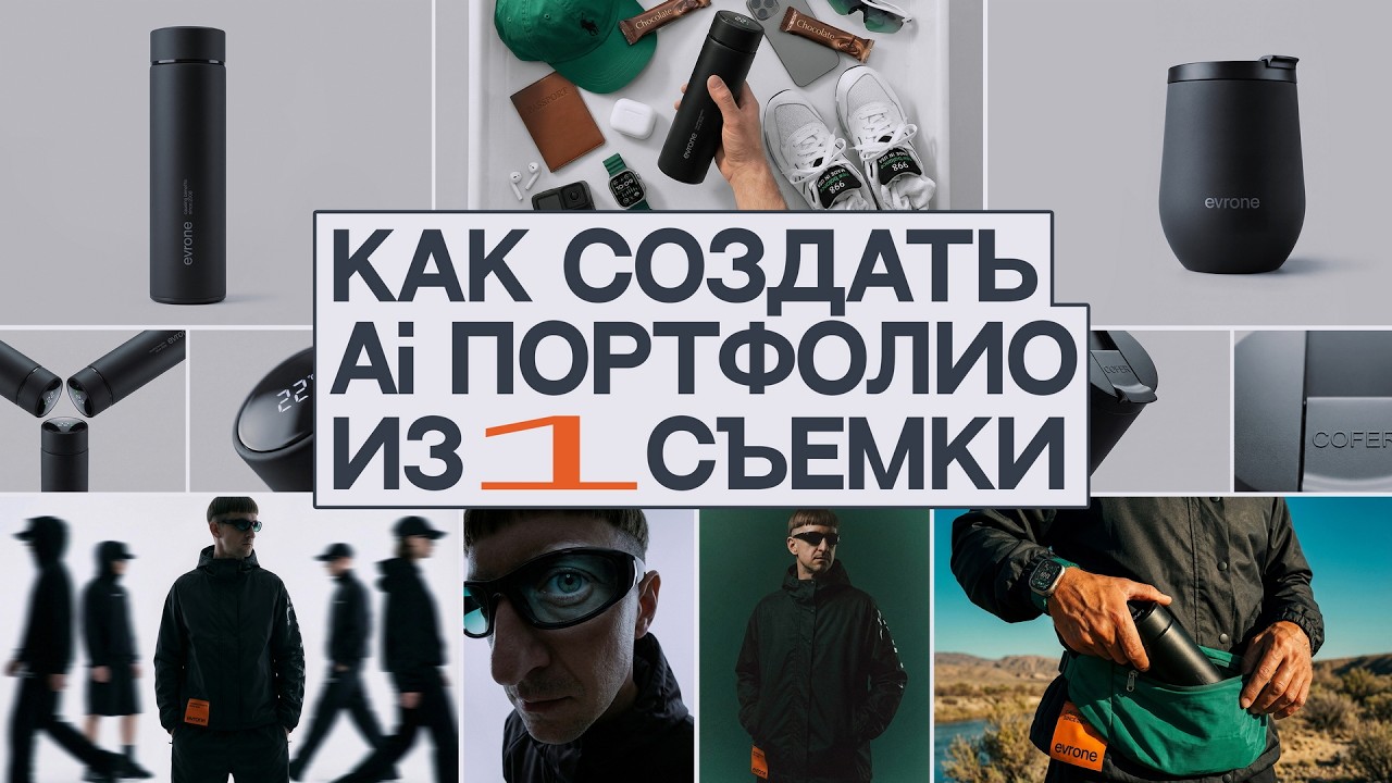 КАК СОЗДАТЬ Ai ПОРТФОЛИО ИЗ 1 СЪЕМКИ | РЕАЛЬНЫЙ КЕЙС